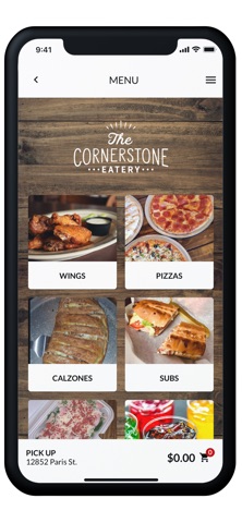 The Cornerstone Eatery iPhone screenshot