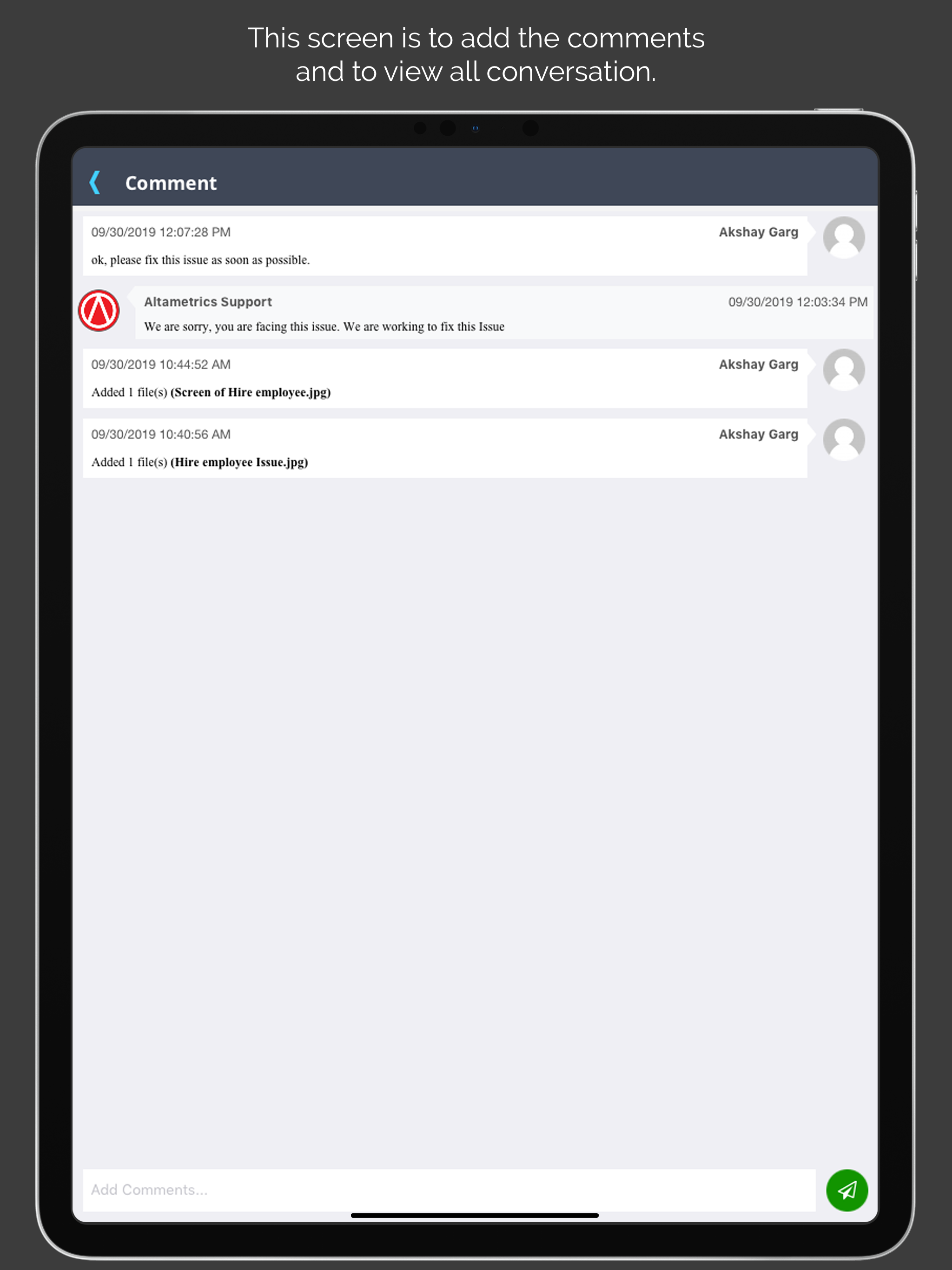 Altametrics Support Portal