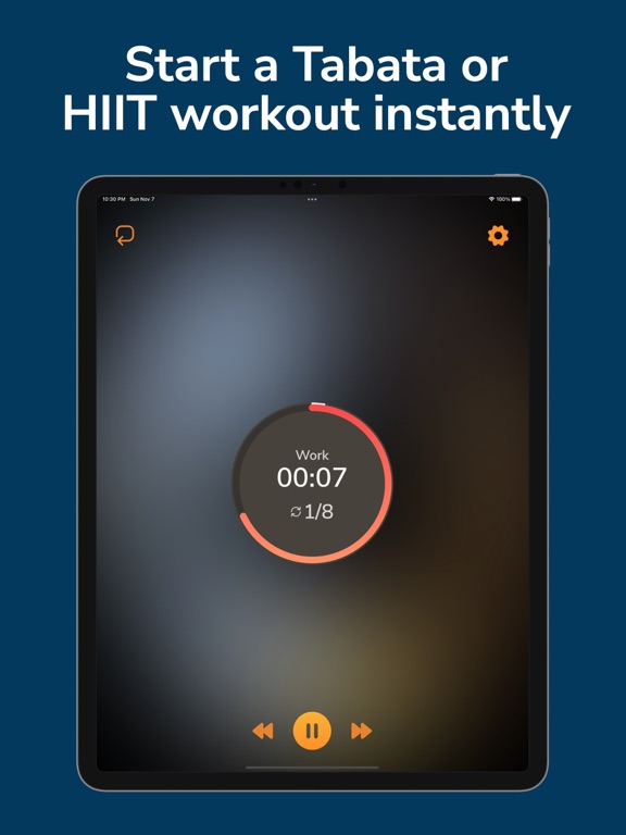 Round Timer: PureHIIT iPad screenshot 5 - Health & Fitness app