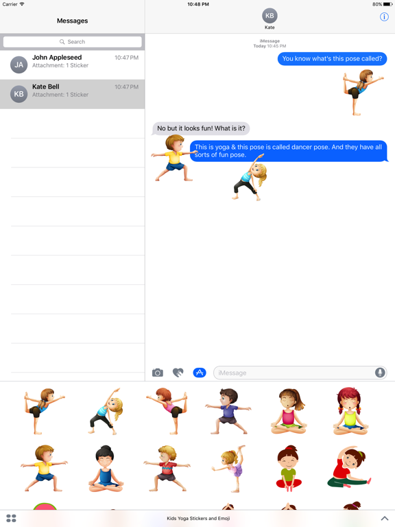 Screenshot #6 pour Kids Yoga Stickers & Emoji