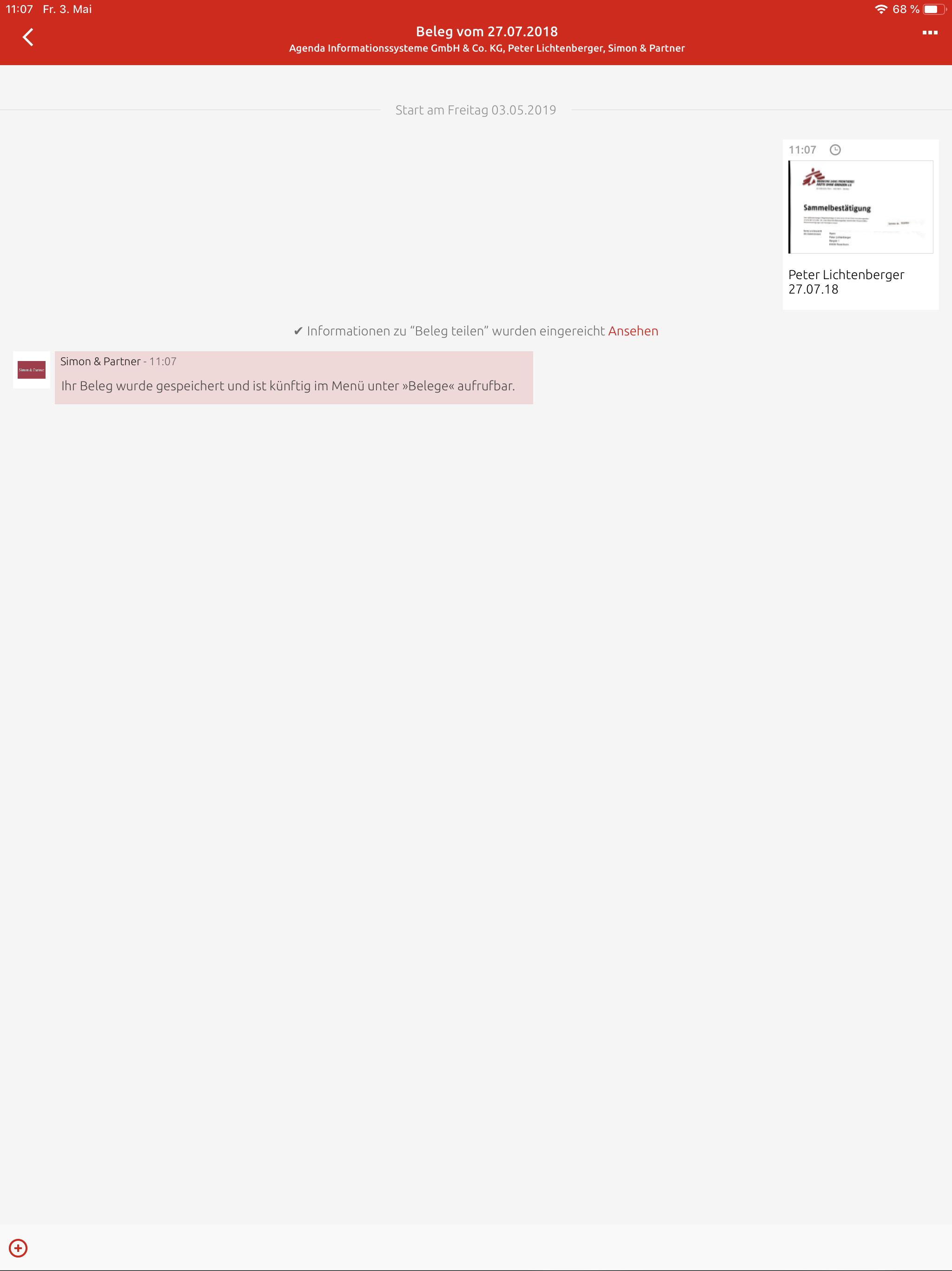 Agenda Beleg-App screenshot 16
