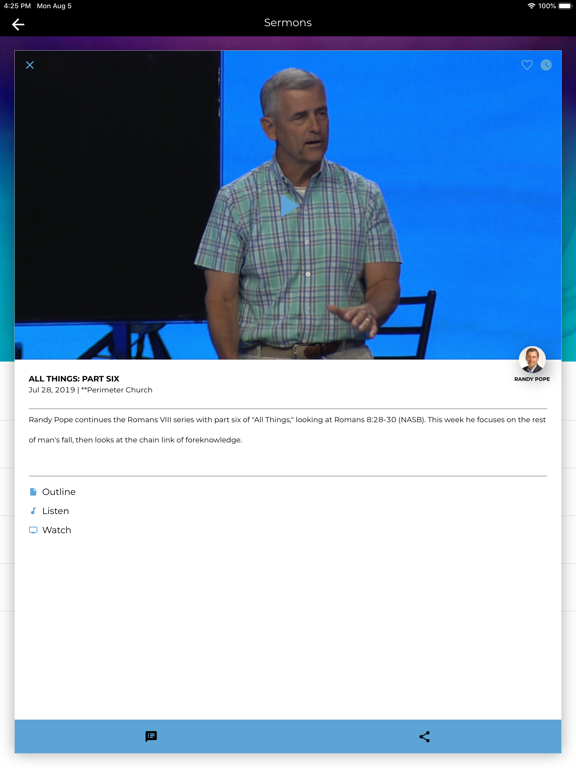 Perimeter Church iPad screenshot 6 - Education app