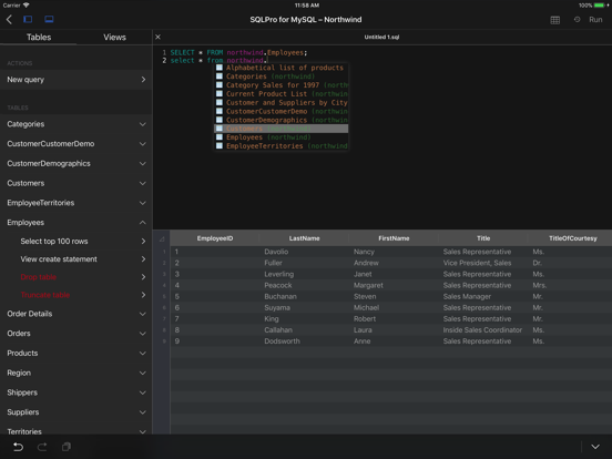 Screenshot #4 pour MySQL Client by SQLPro