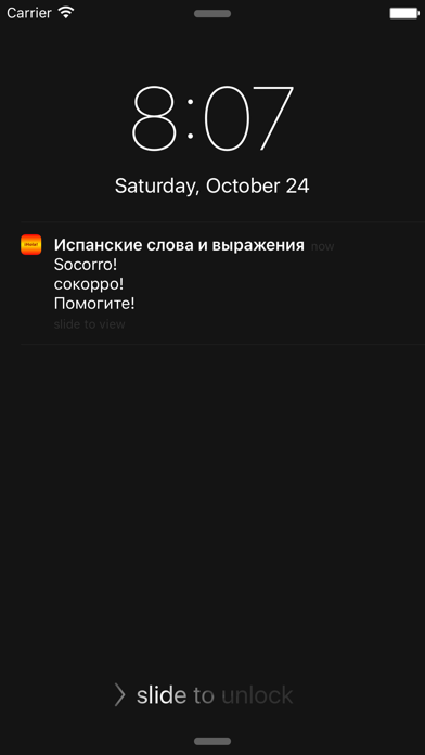 Screenshot #1 pour Испанские слова и выражения