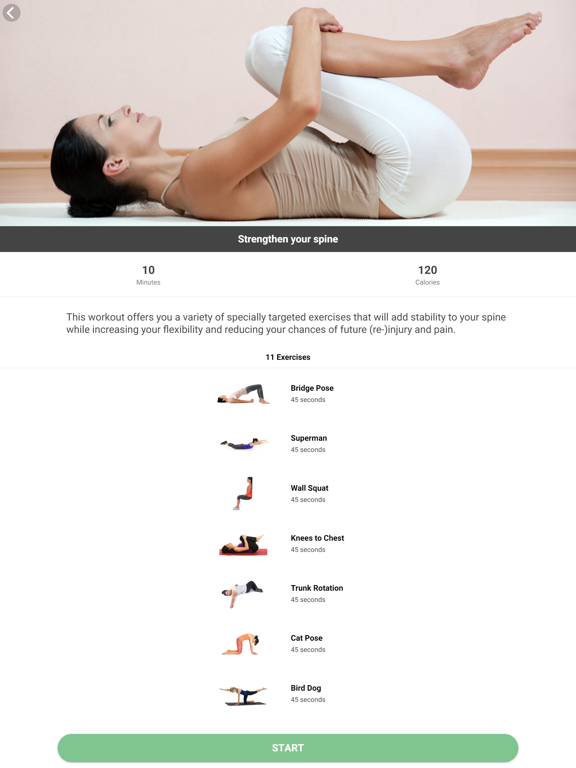 Good Posture for Healthy Spine iPad screenshot