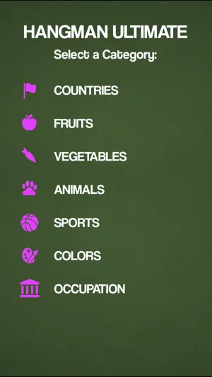 Hangman Ultimate in English screenshot 1