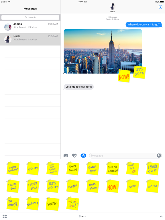 Screenshot #4 pour Sticky Notes for iMessage