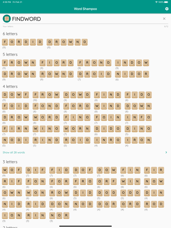 Screenshot #6 pour Word Shampoo
