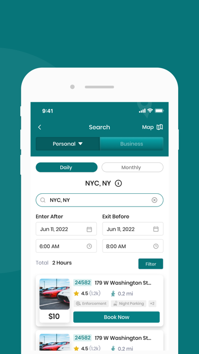 Run Parking iPhone screenshot 3 - Navigation app