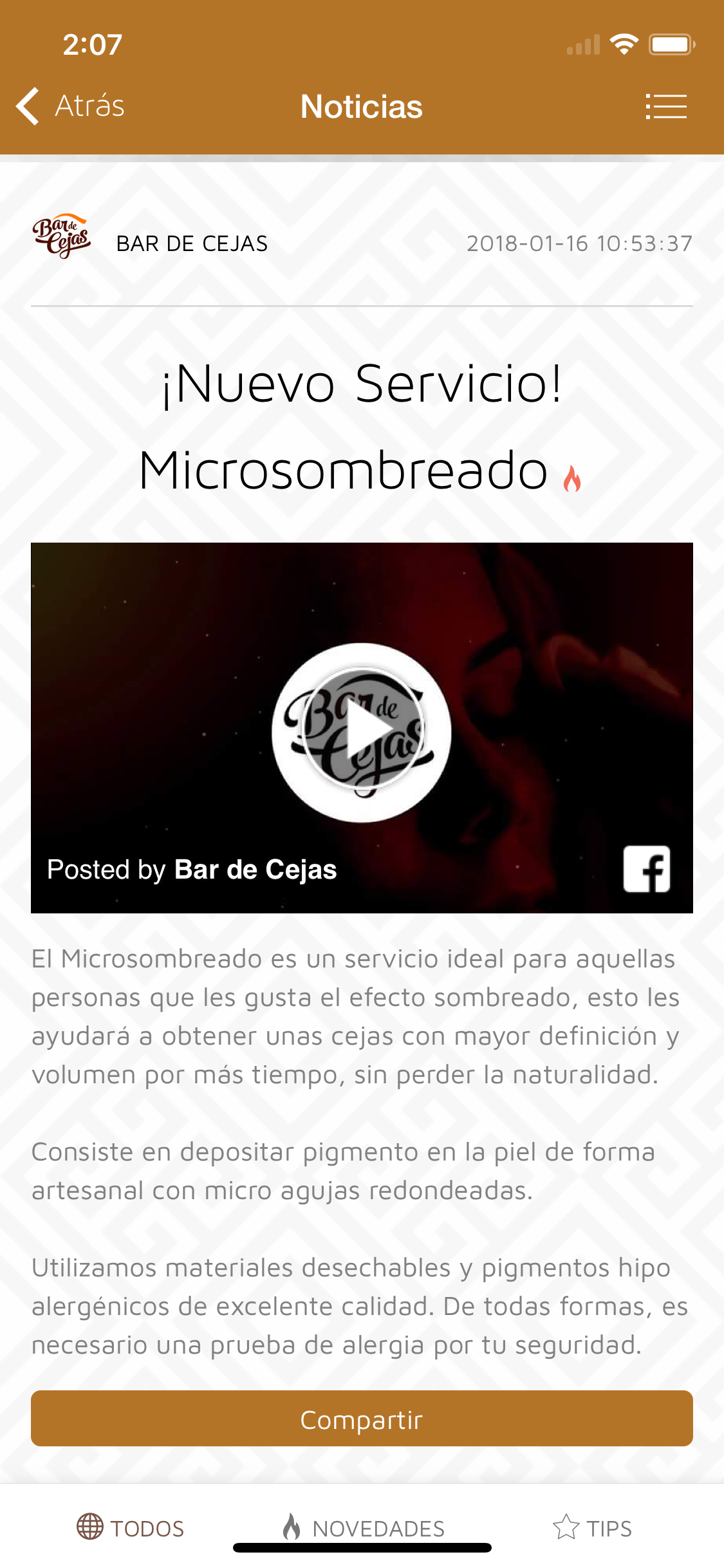 Bar de Cejas screenshot 4