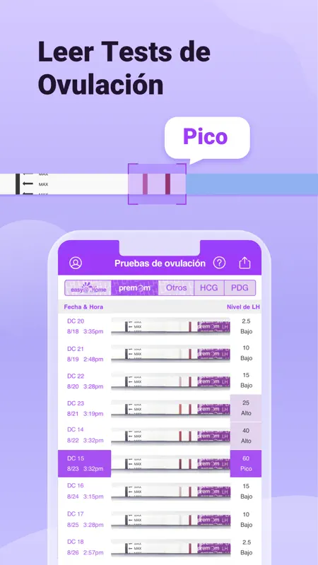 Premom calendario ovulación screenshot 3 of 10