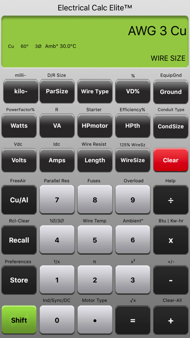 Electrical Calc Elite Screenshot