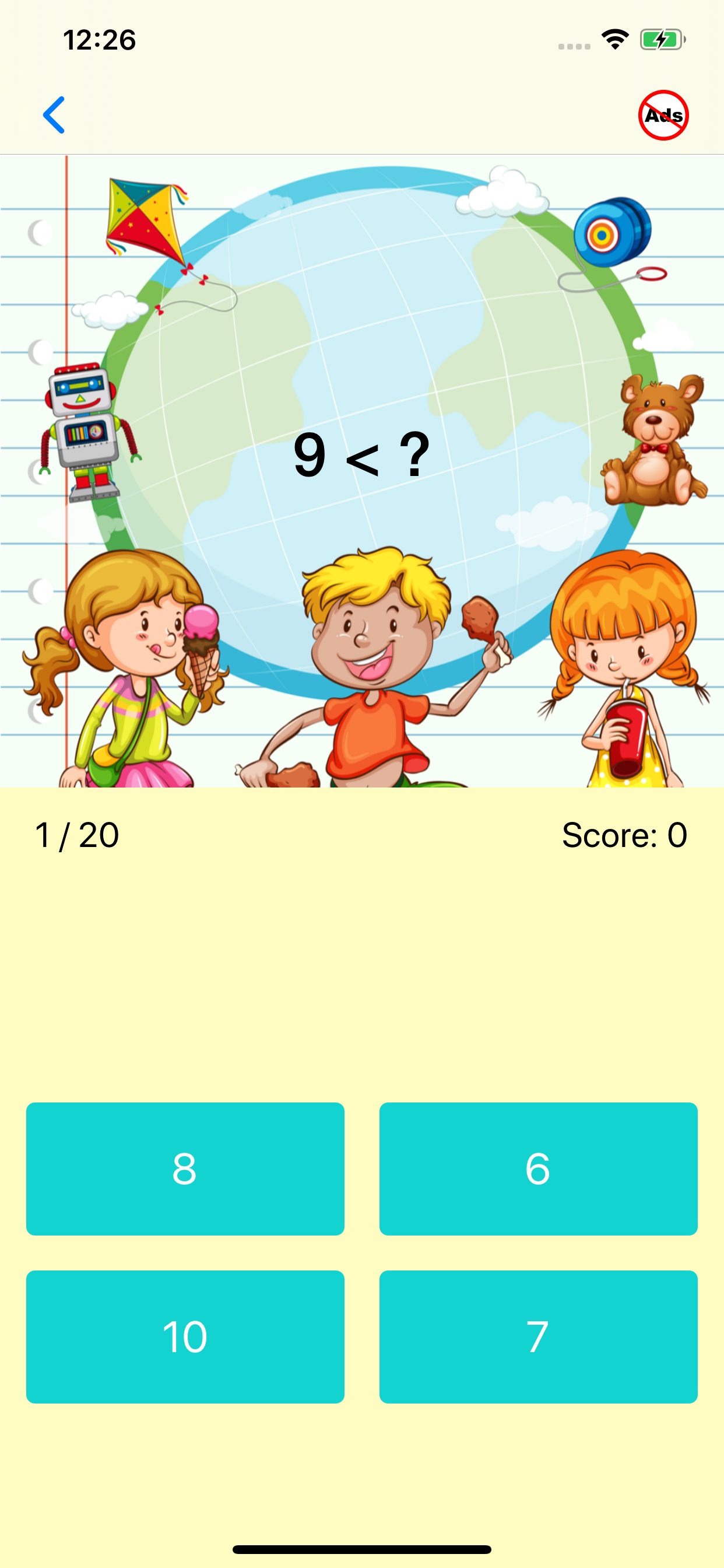 First Grade Math Quiz