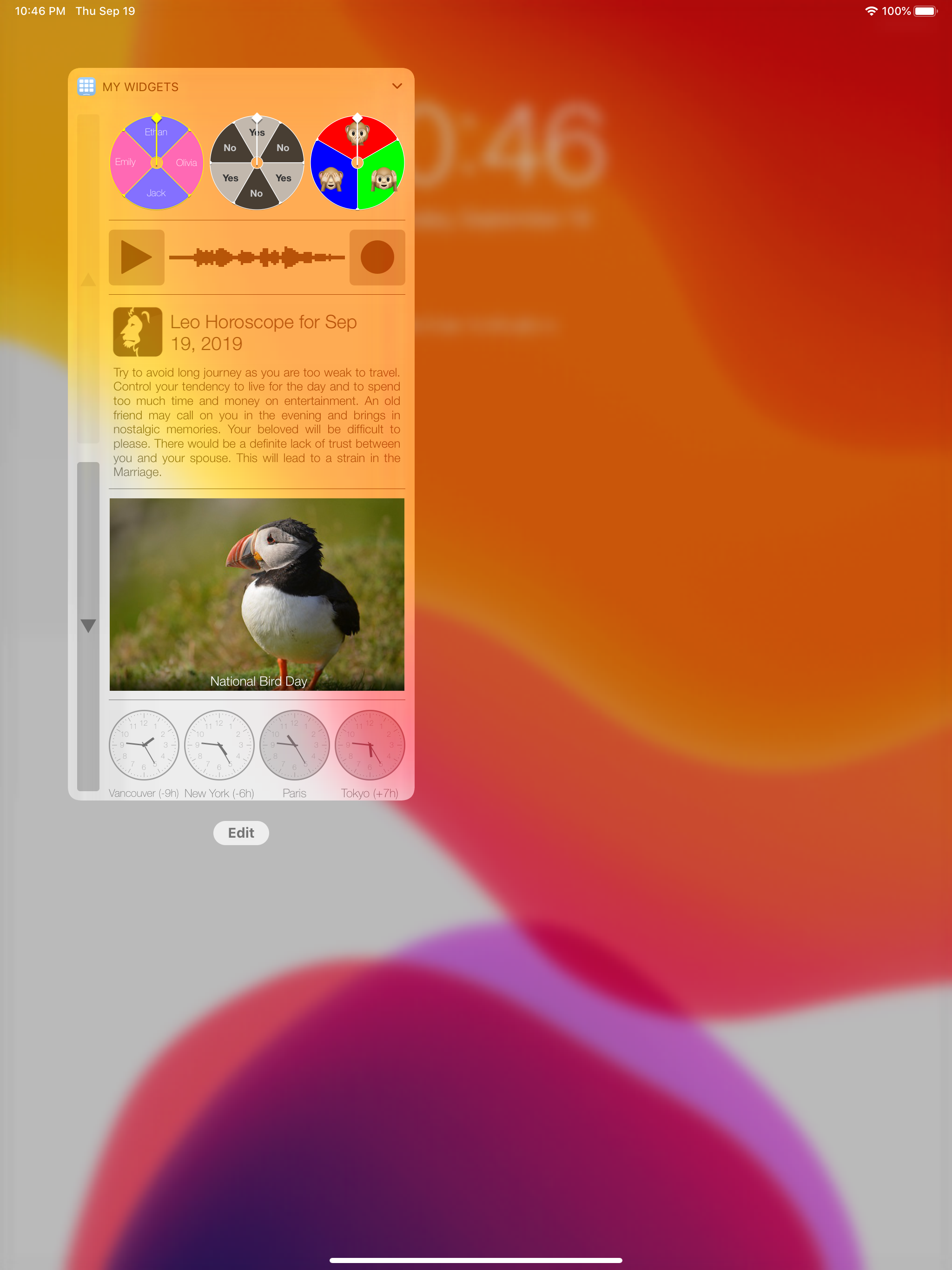 My Widgets