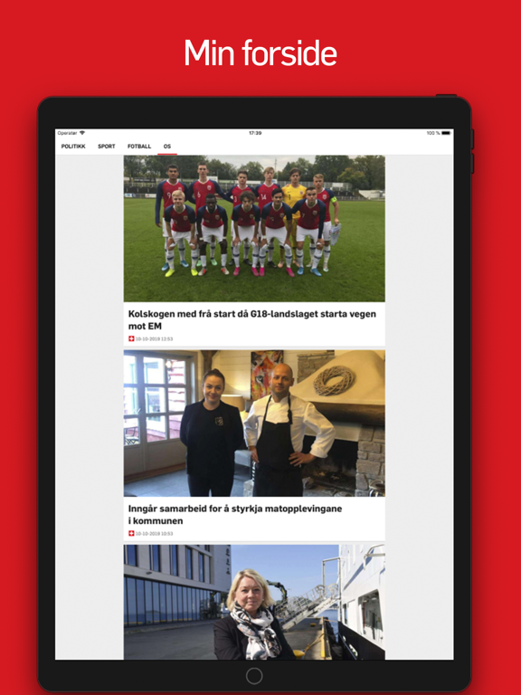 Os & Fusaposten iPad screenshot 4 - News app