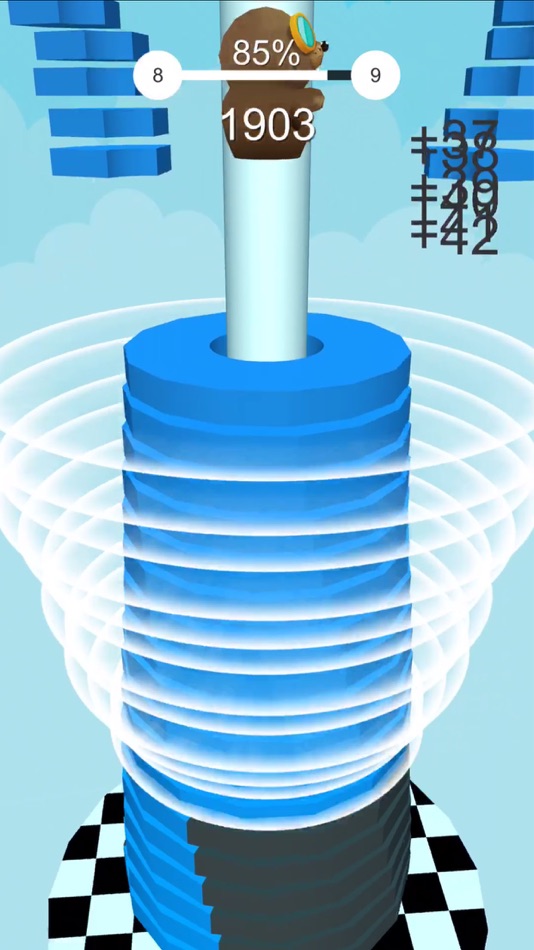 #1. Stack Fall Hit (iOS) By: 鹏 郑