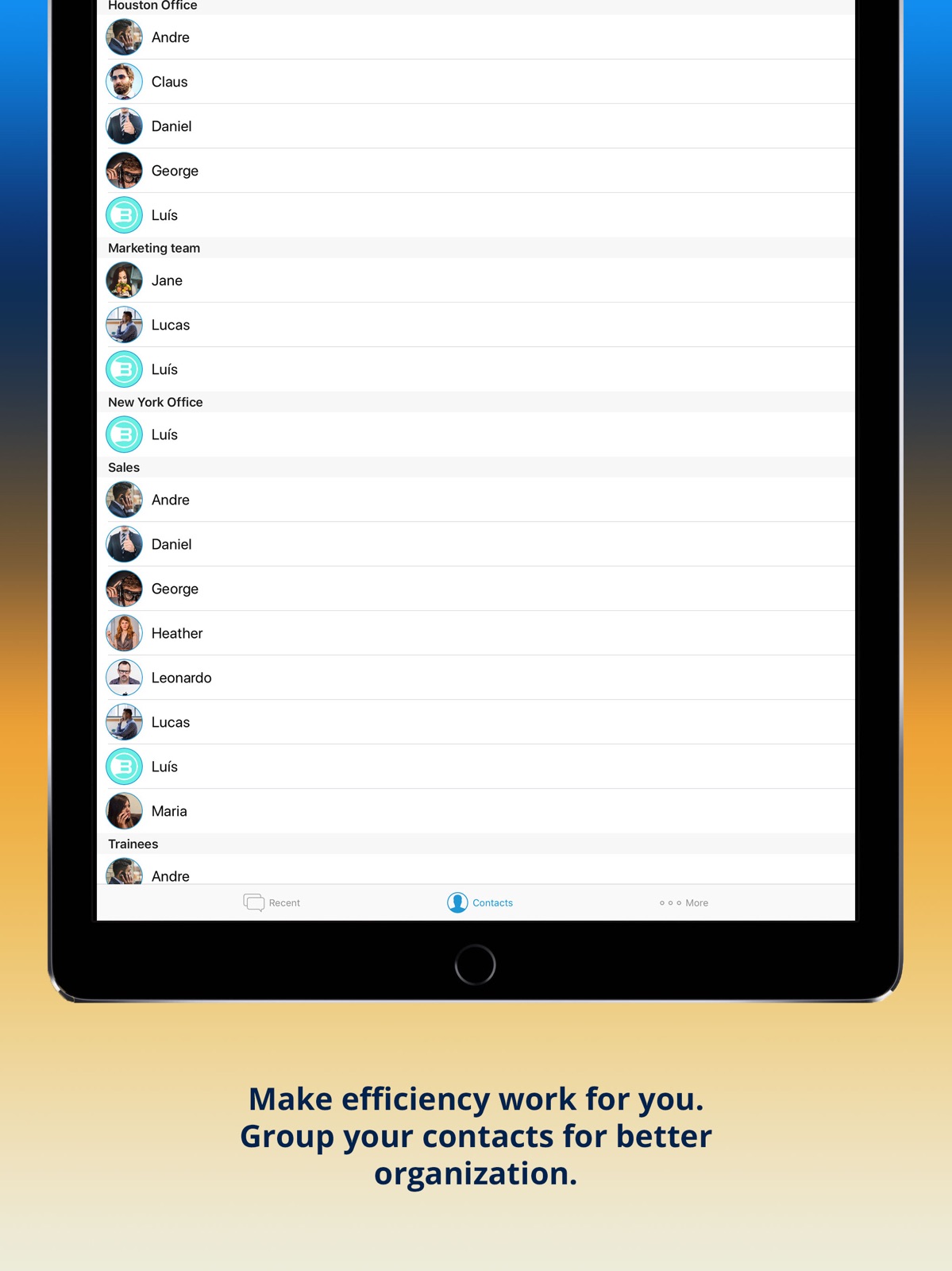 Brosix ipad screenshot 3