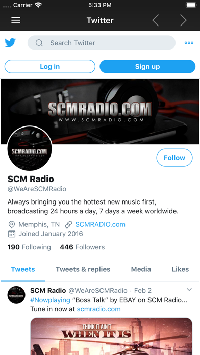 SCM RADIO iPhone screenshot 5 - Music app
