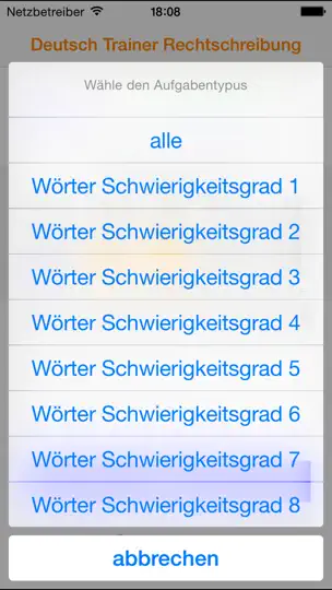 Screenshot von Deutsch Grundschule auf dem iPhone 2