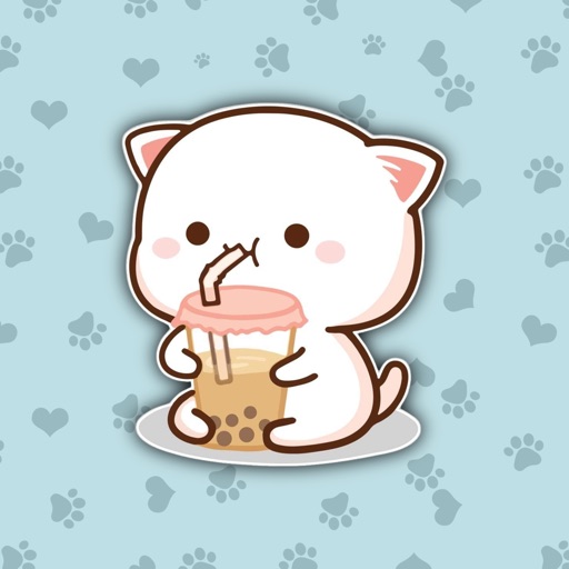 Animated Mochi Cats Stickers icon