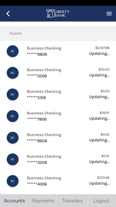 Liberty Bank Mobile Screenshot