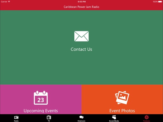 Caribbean Power Jam Radio iPad screenshot 4 - Music app