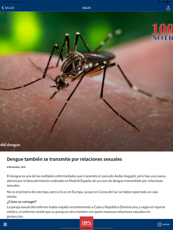 100% Noticias iPad screenshot 3 - News app