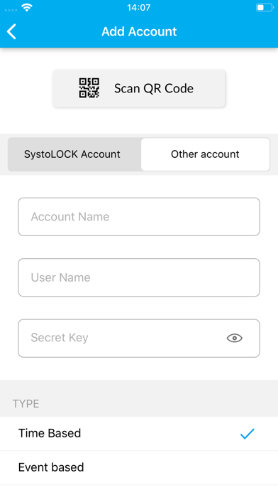 SystoLOCK Companion Screenshot