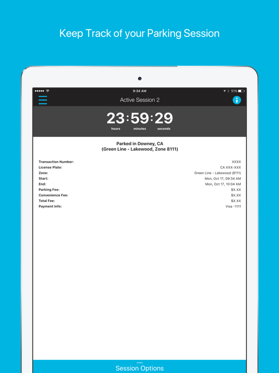 LA Metro Parking iPad screenshot 4 - Travel app