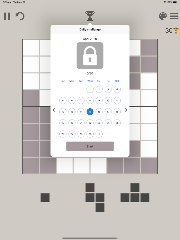 #4. Tetrium - Block puzzle game (iOS) Podle: Mikhail Prysiazhniy