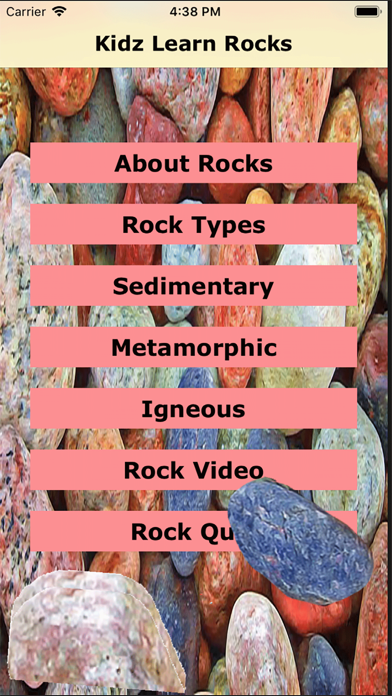 Kidz Learn Rocks Screenshot