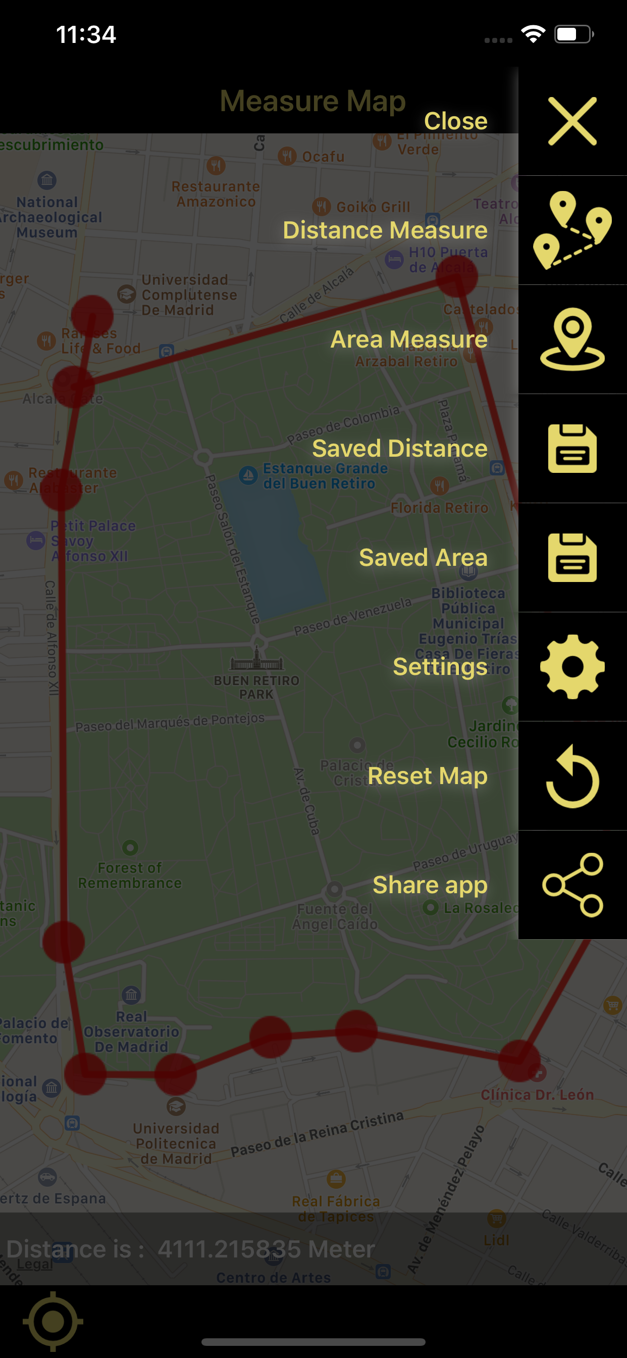 Distance & Area Measure On Map screenshot 3