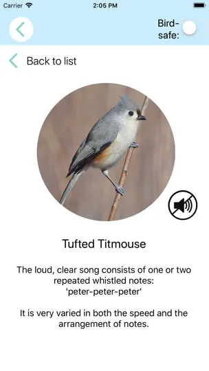 Screenshot von ChirpOMatic - BirdSong USA auf dem iPhone 10