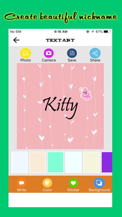 Text Art - Name Art iPhone screenshot 4 - Lifestyle app