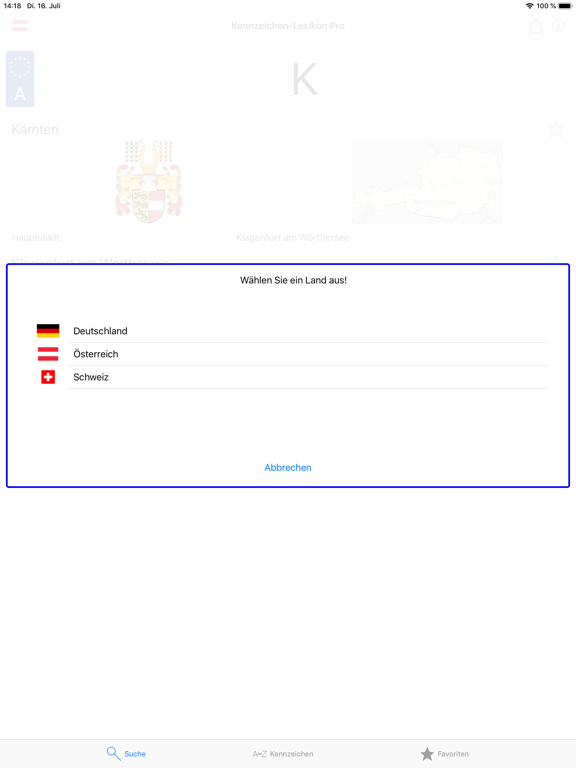 Kennzeichen-Lexikon iPad screenshot 7