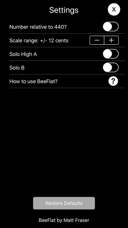 BeeFlat Bagpipe Tuner screenshot 2 of 3
