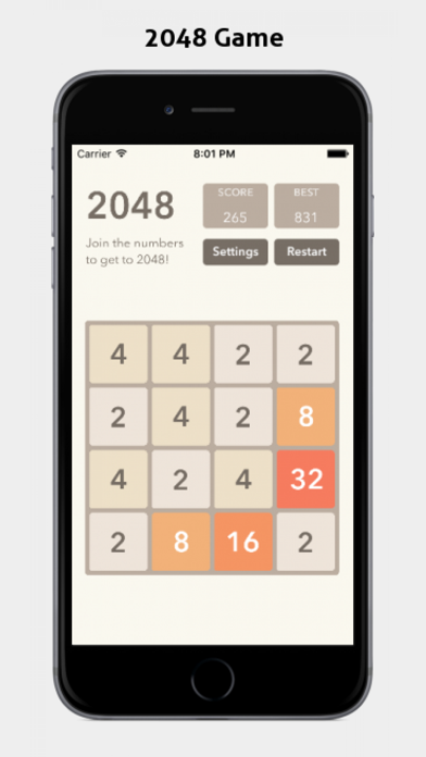 Screenshot #1 pour 2048 Master: Fibonacci Game
