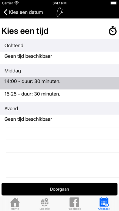 App screenshot