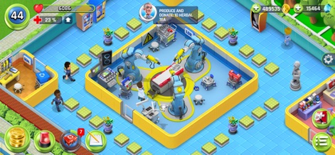 Dream Hospital: Medical Tycoon - This tool demonstrates advanced robotic surgery equipment and the meticulous design of modern operating environments.