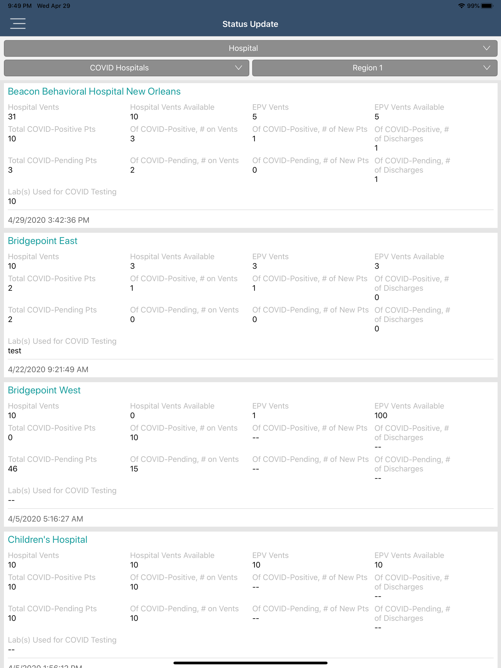 QA ESF8 Portal screenshot 10