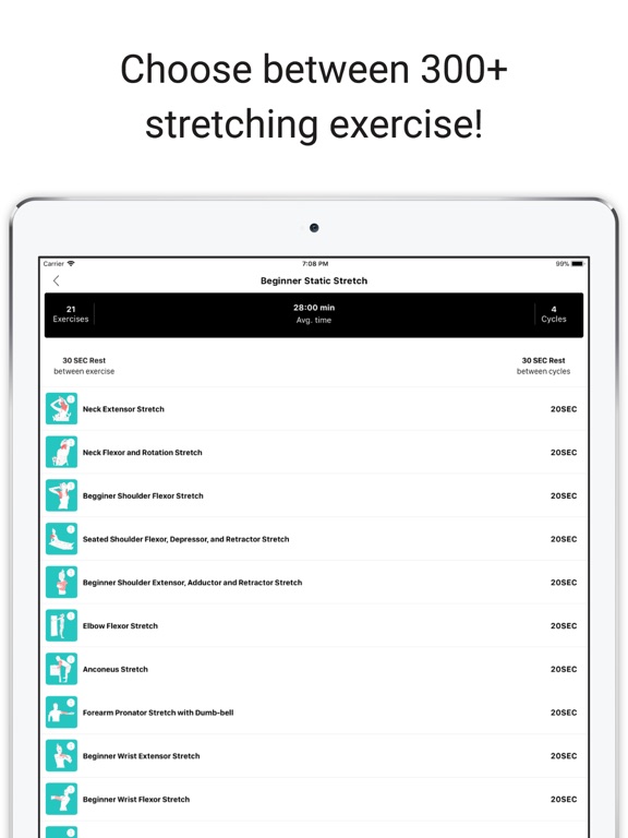 Screenshot #6 pour Stretching & Flexibility Plans