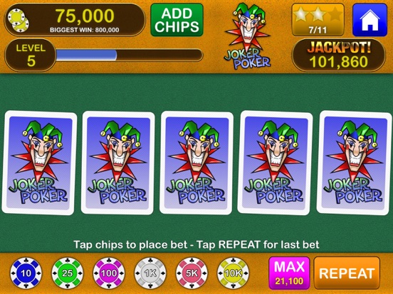 Video Poker Jackpot! iPad app afbeelding 5