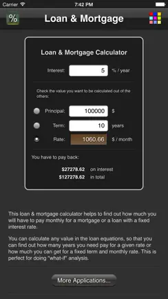 Loan & Mortgage iPhone image 1