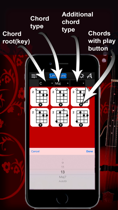 Screenshot #3 pour Mandolin Chords Compass Lite