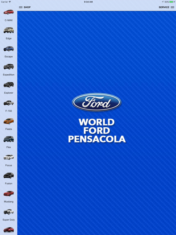 Group 1 Ford of Pensacola iPad screenshot 1 - Shopping app