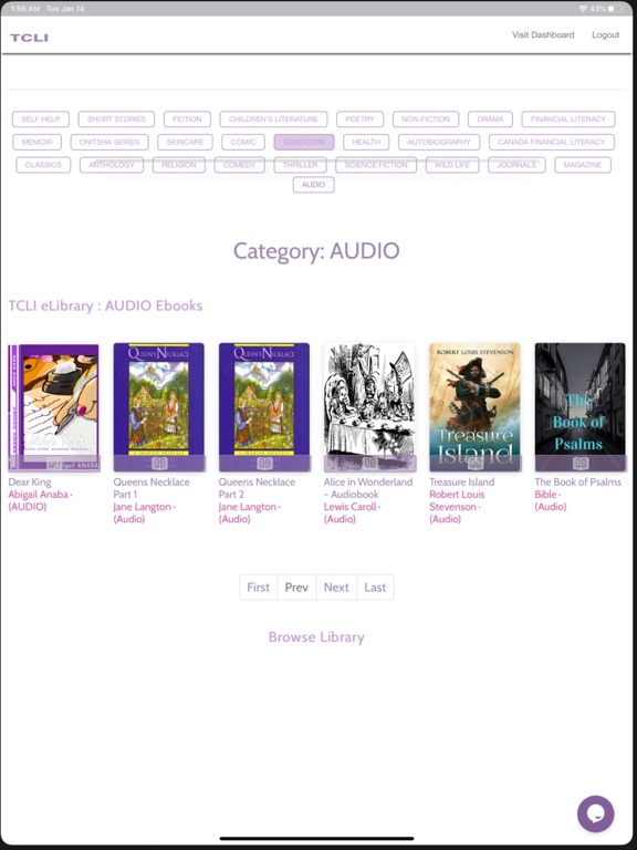 TCLI Library iPad screenshot 3 - Book app