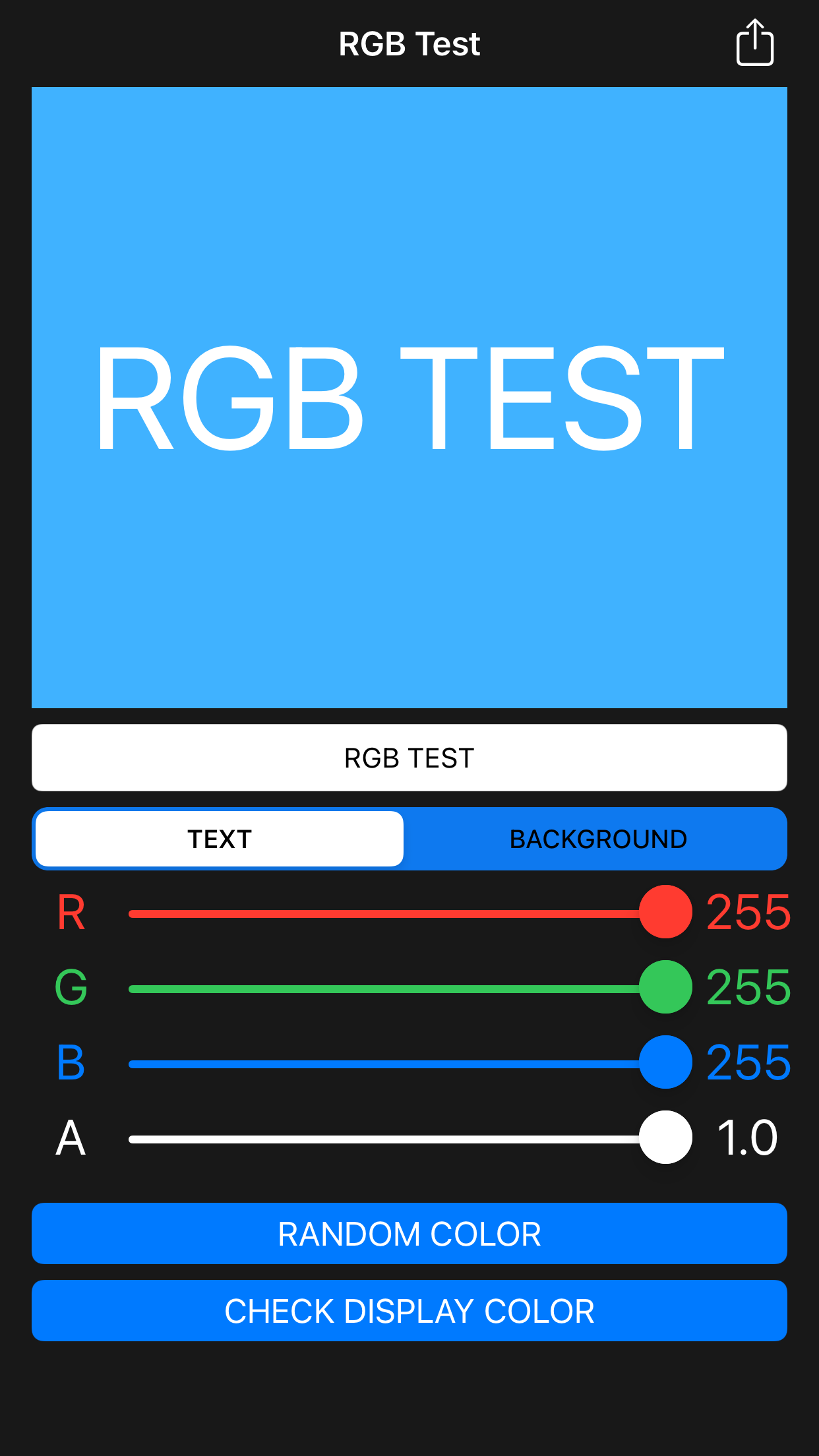 RGB Test