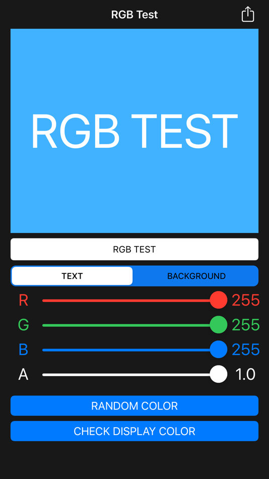 #1. RGB Test (iOS) 게시자: Zbigniew Osada