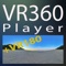 360° photos and videos are usually in 2:1 format (flat) in the photo album or "files"