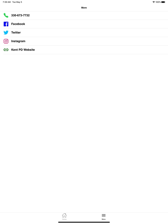 Kent PD iPad screenshot